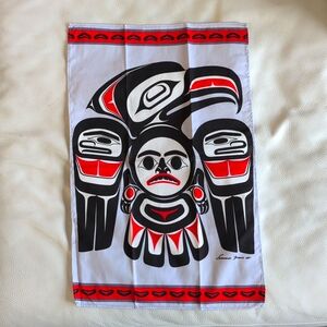 Cotton Kitchen Eagle Spirit Indigenous Design by Francis Horne Sr., Coast Salish